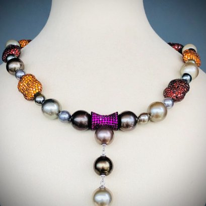 Approx. 7.0 -12.0 mm, Tahitian Pearl, "2024 Reminder Collection - Hope" Pearl Set