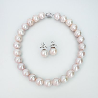 Approx.15.0 mm, Edison Pearl, Demi Parure Pearl Set