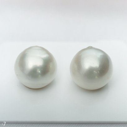 Approx. 13.0 mm, White South Sea Pearl, Pair Loose Pearl