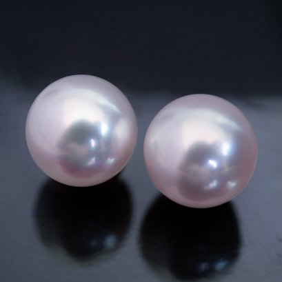 (PSL) Approx. 9.6 mm, Aurora Hanadama, Pair Loose Pearl