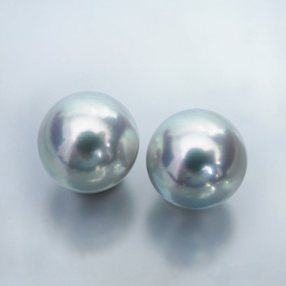 (PSL) Approx. 9.1 mm, Aurora Blue Rose, Pair Loose Pearl