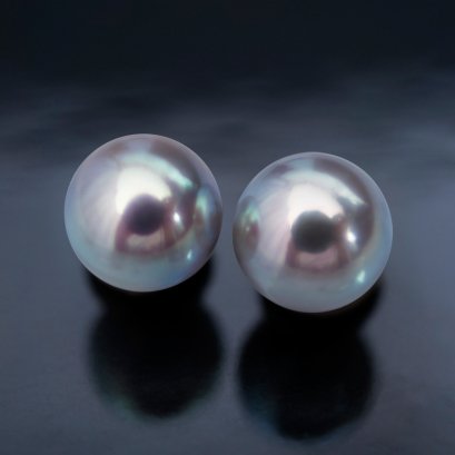 (PSL) Approx. 7.4 mm, Aurora Madama, Pair Loose Pearl