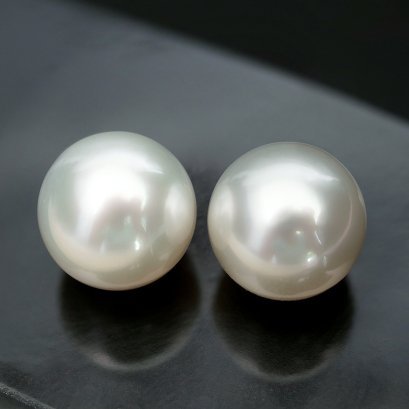 (PSL) Approx. 13.2 mm, Aurora Phoenix, Pair Pearl