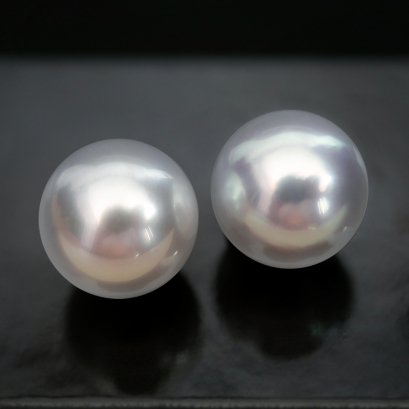 (PSL) Approx. 12.8 mm, Aurora Phoenix, Pair Pearl
