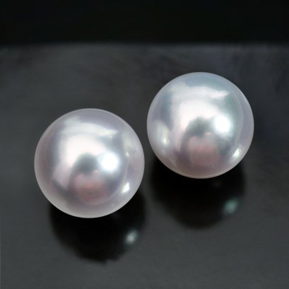(PSL) Approx. 13.2 mm, Aurora Phoenix, Pair Pearl