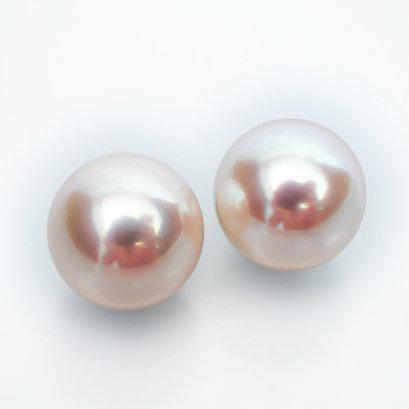 (PSL) Approx. 9.3 mm, Aurora Hanadama, Pair Pearl