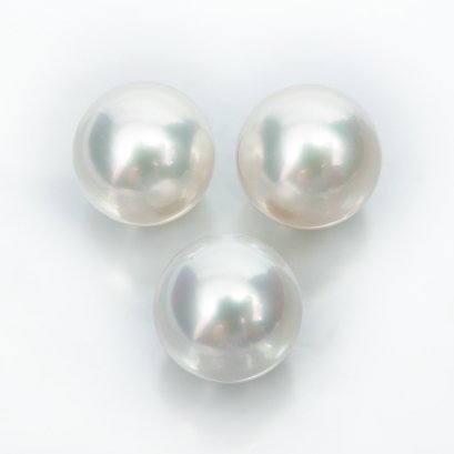 (PSL) Approx. 10.2 mm and 10.4 mm, Aurora Phoenix, Trio Loose Pearls