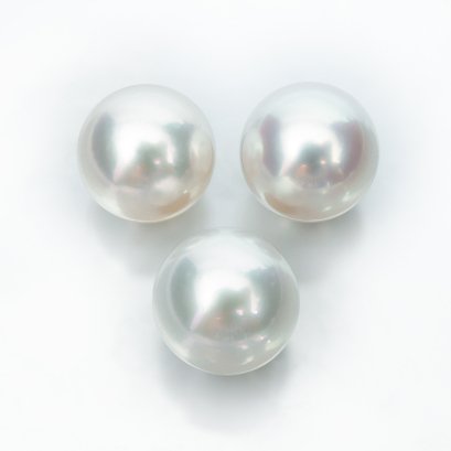 (PSL) Approx. 9.5 mm and 9.6 mm, Aurora Phoenix, Trio Loose Pearls