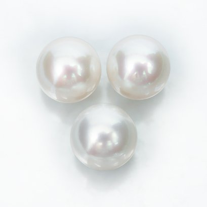 (PSL) Approx. 12.7 mm and 12.7 mm, Aurora Phoenix, Trio Loose Pearls