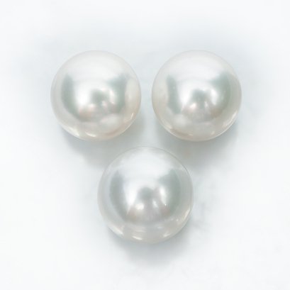 (PSL) Approx. 12.0 mm and 12.3 mm, Aurora Phoenix, Trio Loose Pearls