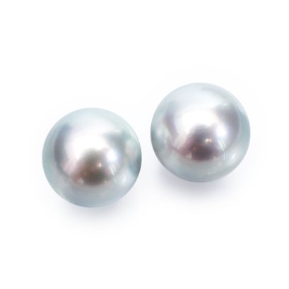 (PSL) Approx. 9.0 mm, Aurora Blue Rose, Pair Pearl