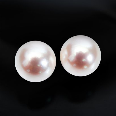 (PSL) Approx. 7.8 mm, Aurora Hanadama, Pair Pearl