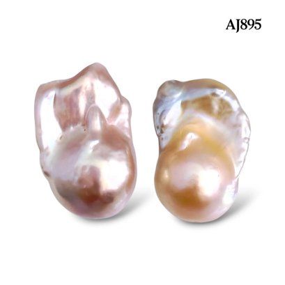 Approx. 13.0 mm, Freshwater Pearl, Pair Pearl