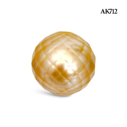 Approx. 14.0 mm, Hanashinju, Gold South Sea Pearl, Single Loose Pearl