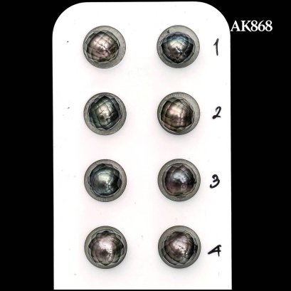 Approx. 11.0 mm up, Hanashinju, Tahitian Pearl, Pair Pearl