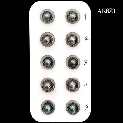 Approx. 8.0 - 9.0 mm up, Hanashinju, Tahitian Pearl, Pair Pearl