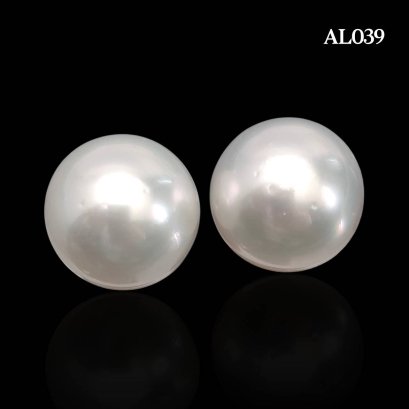 Approx. 10.0 mm, White South Sea Pearl, Pair Pearl