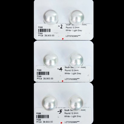 Approx. 12.00 mm, South Sea Pearl, Pair Pearls