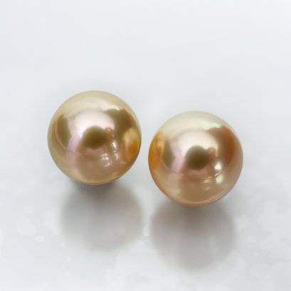 (PSL) Approx. 8.0 mm, Aurora Kinsyoku, Pair Pearl