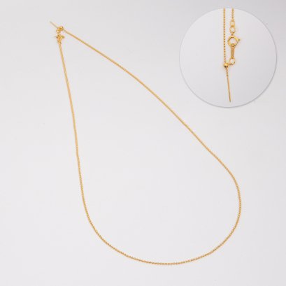 อะไหล่ตัวเรือนสร้อยคอปลายเข็มลายไข่ปลา ความยาว 20.0"