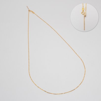 18K Gold, Needle Cable Chain Necklace (18.0 in.)