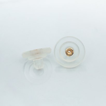 Dummy Silicone Earring Backs (18K Yellow Gold)