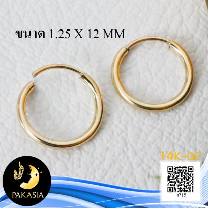 14KGF, Endless Hoops Earrings