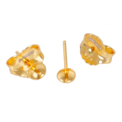 อะไหล่ตัวเรือนก้านต่างหูพร้อมทับหลัง แบบ Stud