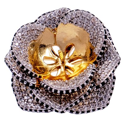 อะไหล่ตัวเรือนเข็มกลัดดอกกุหลาบ