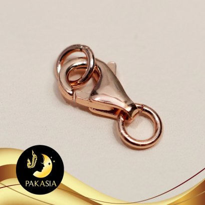 ตัวเรือนตะขอกล้ามปู (เล็ก) 6mm. Silver Plating White Gold [ N/A  ] / H0058