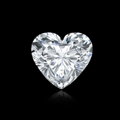 (IGI) 1.00 ct., Laboratory Grown Diamond (Heart Brilliant, HPHT, 1.00 ct, D, VVS 2), Loose Diamond