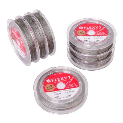 ลวดสลิงสำหรับร้อยสร้อยไข่มุก ยี่ห้อ FLEXY7 (Made in Japan)