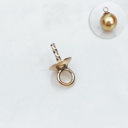 14KGF, Pearl Drop, Plain Cup