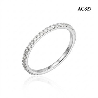 S925, Moissanite, Eternity Ring