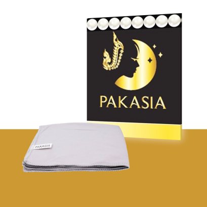 ผ้าใช้ทำความสะอาด ขัดเงาไข่มุกทุกชนิด และตัวเรือนเครื่องประดับยี่ห้อ PAKASIA ขนาด 30 x 30 cm.