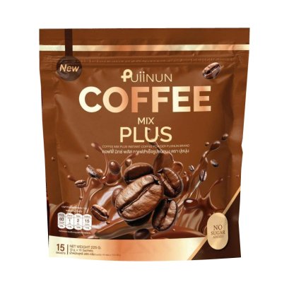 Puiinun mix plus coffee ปุ่ยนุ่น กาแฟ (1ห่อ 15ซอง) 225g.