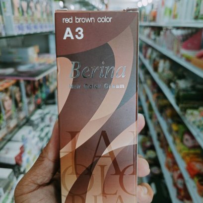 ฺBerina Hair Color Cream A3 Red Brown