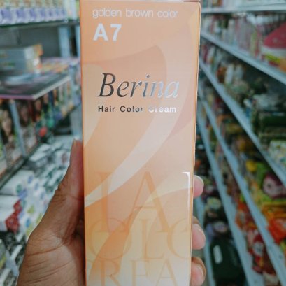 Berina Hair Color Cream A7 Golden brown