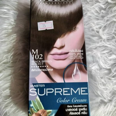 สีย้อมผม ดีแคช ซูพรีม M102 (สีดำประกายน้ำตาล)