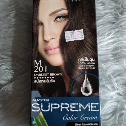 สีย้อมผม ดีแคช ซูพรีม M201 (สีน้ำตาลเข้มจัด)