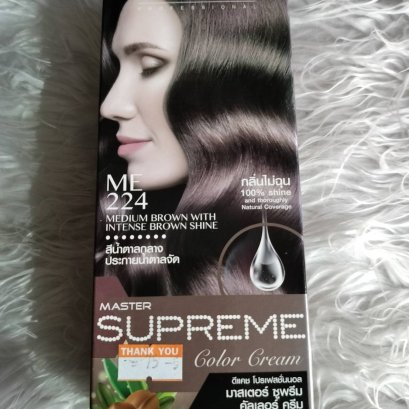 สีย้อมผม ดีแคช ซูพรีม ME224 (สีน้ำตาลกลางประกายน้ำตาลจัด)