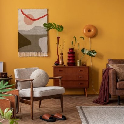 ห้องรับแขกสวย ๆ สไตล์วินเทจโคซี่