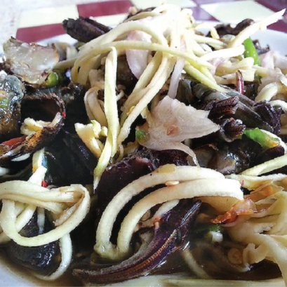  Local food at Ban Lat Lang, Ban Laem District