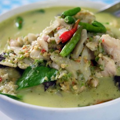 Local food at Ban Kho Laom, Tha Yang District