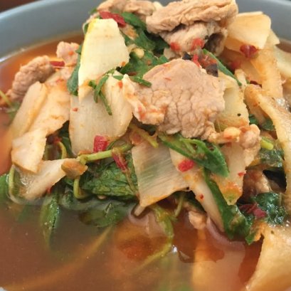 Local food at Ban Khong Ta Bang, Tha Yang District