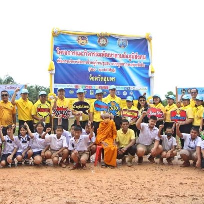 จัดกิจกรรมพัฒนาตามผังภูมิสังคมเพื่อการบริหารจัดการน้ำหมู่บ้าน ชุมชน แบบบูรณาการอย่างยั่งยืน