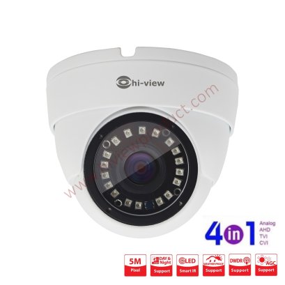 HA-554D50 กล้องวงจรปิดไฮวิว 5 ล้านพิกเซล ใช้งานภายใน (Hiview Dome Camera 5 MP 4 in 1)
