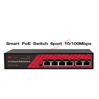 HG-P6 2P4 Smart PoE Switch 6 port 10/100Mbps