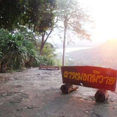 ไหว้พระ เดินป่า ชมวิวผาหมอกมิวาย ต.ผาน้ำย้อย อ.หนองพอก จ.ร้อยเอ็ด