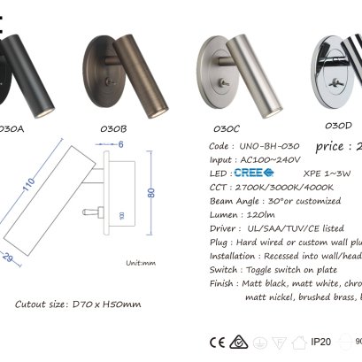 WALL LAMP UNO-BH-209